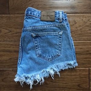 Calvin Klein Jeans Distressed Shorts